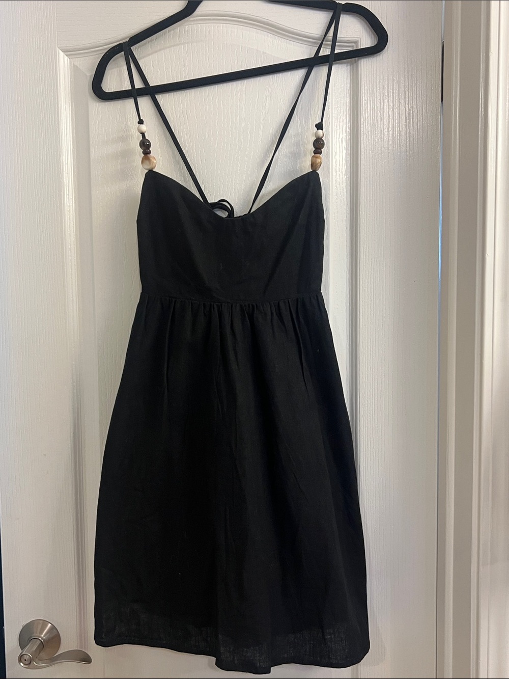 Abercrombie & Fitch Black Spaghetti-Strap Mini Dress